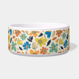 Tigela Padrão Floral Boho Desenhado à Mão Abstrato