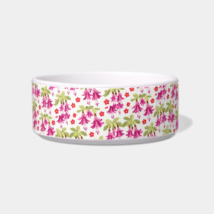 Tigela Padrão Floral Fuchsia Rosa – Botânica Retro