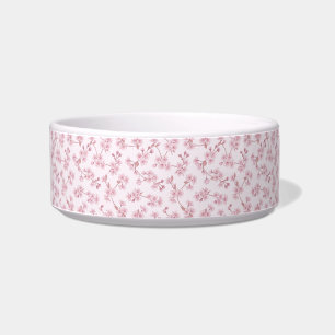 Tigela Padrão Floral Sem Costura de Flor de Cerejeira Ros