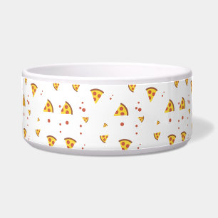 Tigela Padrão Minimalista de Pizza de Pepperoni Retro Div