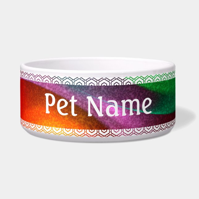 Tigela Padrão Moderno de Abstrato de Arte Yin Yang Verde  (Frente)