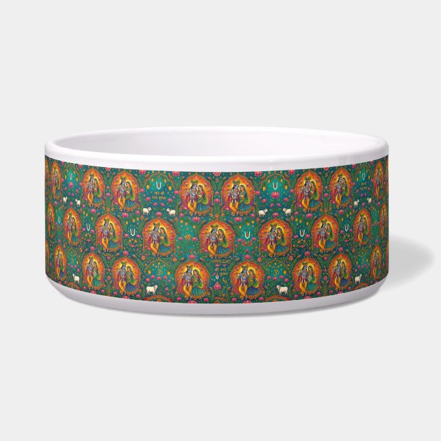 Tigela Padrão Radhe Krishna (Frente)