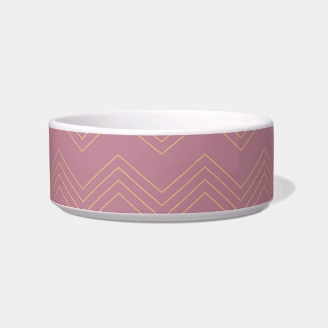 Tigela Padrão rosa, simples, moderno, legal, tradicional  (Frente)