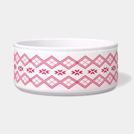 Tigela Padrão Tilet | Desenho Geométrico Rosa