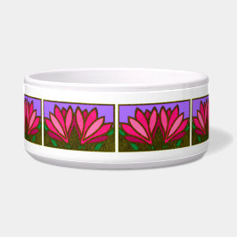Tigela Padrões de Flor Rosa, Lily, Cerâmico Bowl