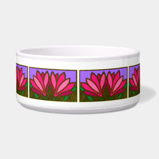 Tigela Padrões de Flor Rosa, Lily, Cerâmico Bowl