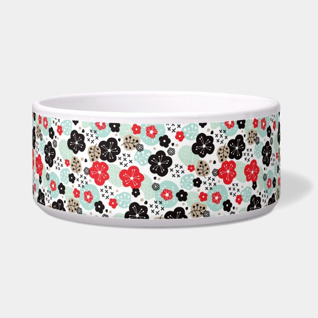 Tigela Padrões japoneses fofos de design (Frente)