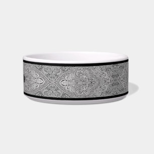 Tigela Paisley Art Pet Bowl Personalizado