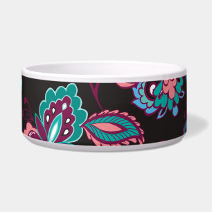 Tigela Paisley Stripe: Decorativa Negra Sem Semente
