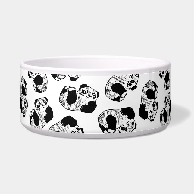 Tigela Panda Tocar Pet Bowl Grande (Frente)