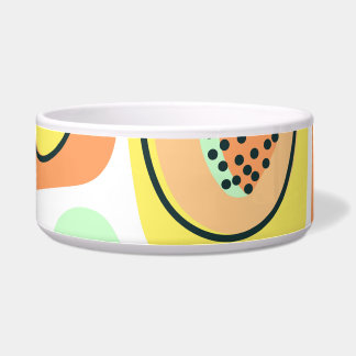 Tigela Papaya Desenhado À Mão: Padrão De Vintagem Criativ