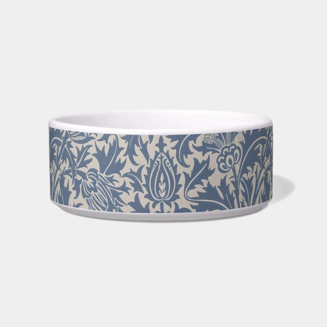 Tigela Papel de Parede Cardo Azul Ardósia William Morris (Frente)