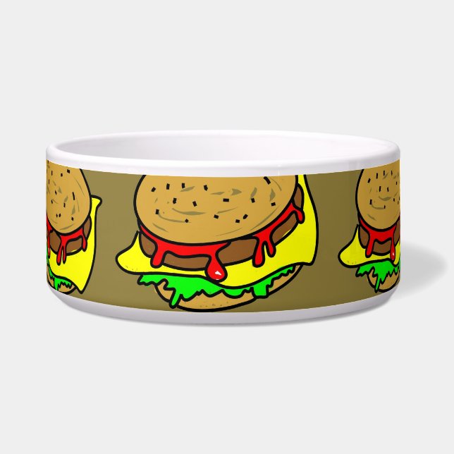 Tigela Papel de parede do hamburguer (Frente)