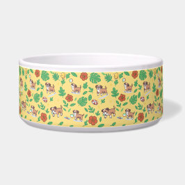 Tigela Para Cachorro Boxer Presente Floral De Verã