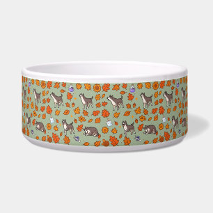 Tigela para cachorro Great Dane Halloween Floral K