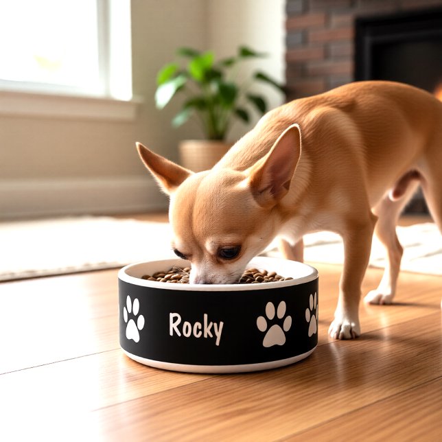 Tigela para Cachorro Pequeno com Pegadas (Criador carregado)