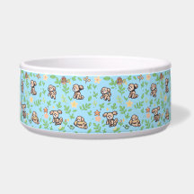 Tigela Para Cachorro Poodle Floral Fofa Alimentaçã