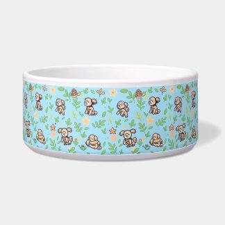Tigela Para Cachorro Poodle Floral Fofa Alimentaçã