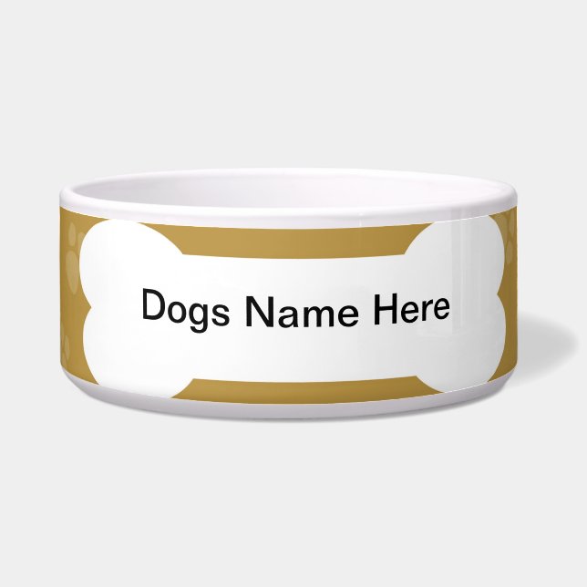 Tigela para Cães - Personalizável (Frente)