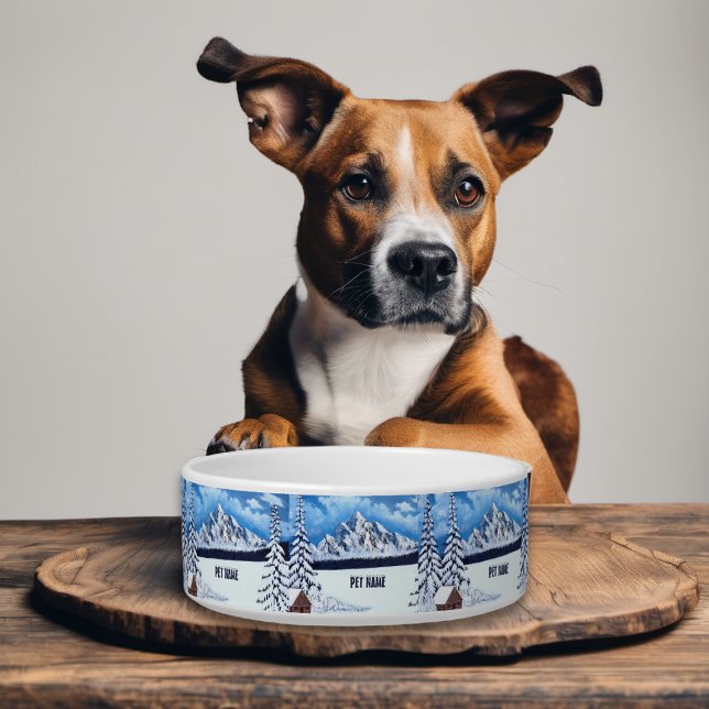 Tigela para Cão ou Gato Winter Wonder (Criador carregado)