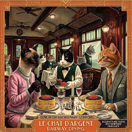 Tigela para gato da série VOYAGE Le Chat d'Argent