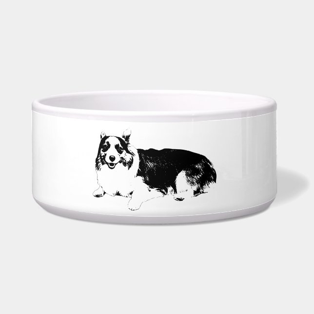Tigela Para o Corgi em Casa (Frente)