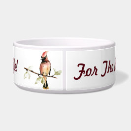 Tigela Para o melhor cachorro... Cardinal Bird Dog Bowl