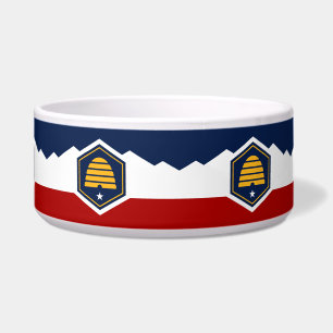 Tigela para Pet com a Bandeira de Utah
