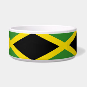 Tigela para Pet com a Bandeira Jamaicana