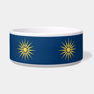 Tigela para Pet com Bandeira da Macedônia