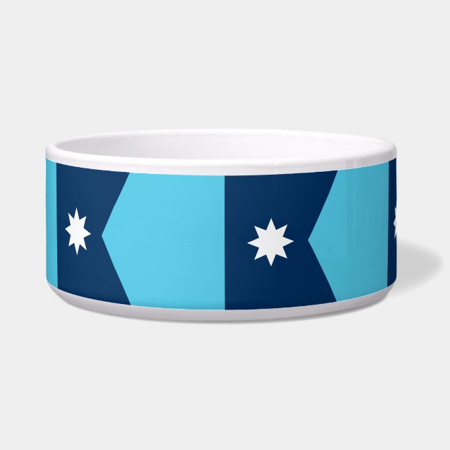 Tigela para Pet com Bandeira de Minnesota (Frente)