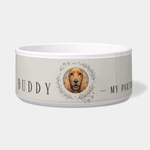 Tigela para Pet com Foto Personalizada do Cachorro