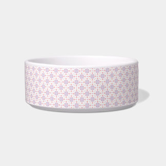 Tigela para Pet com Padrão de Azulejo Floral Paste