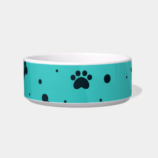 Tigela para Pet com Pegada de Pata Média