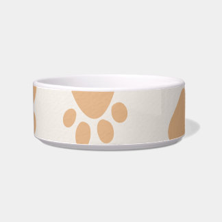 Tigela para Pet com Pegada de Pata Média