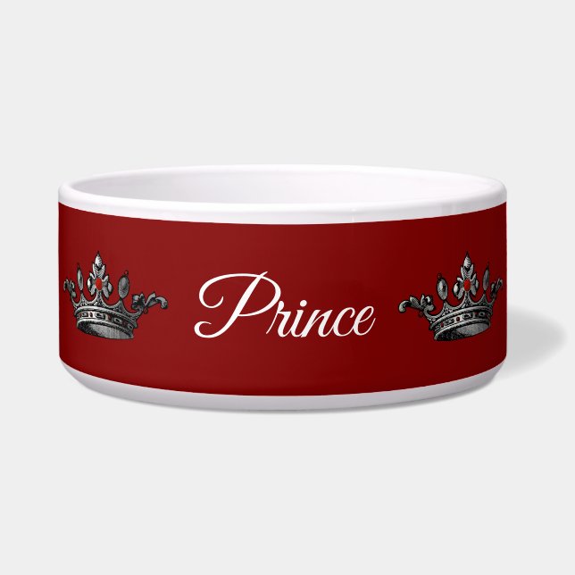 Tigela para Pet Crown Red Prince (Frente)