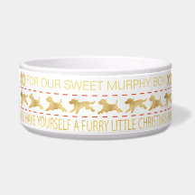 Tigela para PET de Natal "SWEATER DOURADO/HORRÍVEL