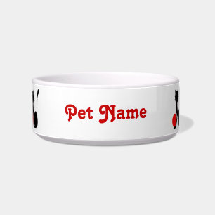 Tigela para Pet Gato Preto