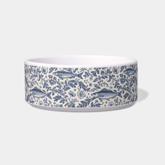 Tigela para Pet Sardinha Chinoiserie Mediterrânea