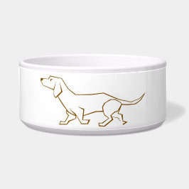 Tigela para Pet Silhueta de Cachorro Minimalista –