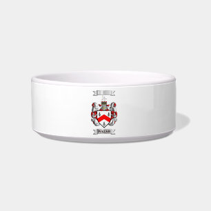 Tigela para Pet Walsh Sobrenome e Escudo