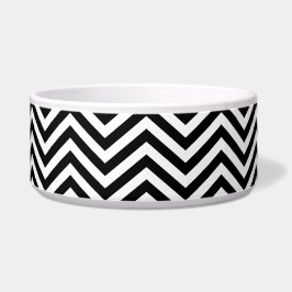 Tigela para Pet ZigZag Preto e Branco 1
