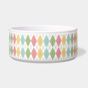 Tigela Pastel Argyle Pattern