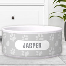 Patas Coração Cinza Nome Pet Cachorro