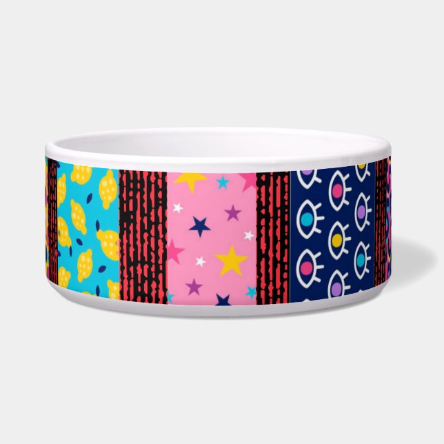 Tigela Patchwork colorido (Frente)