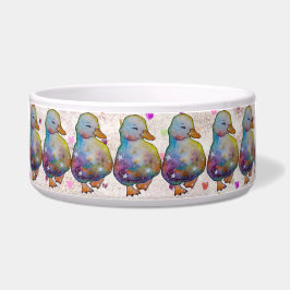 Tigela Pato chamado Arco-íris