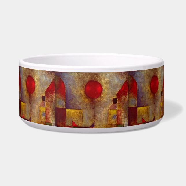 Tigela Paul Klee Red Balloon Abstrato Arte Colorida (Frente)