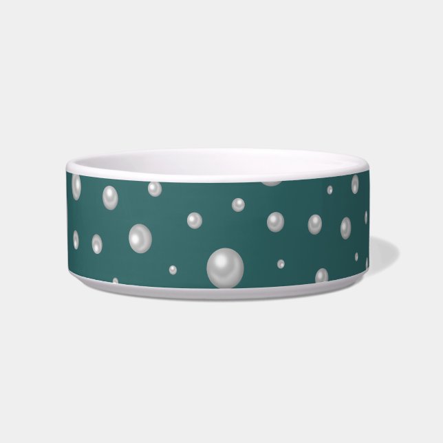 Tigela Pearl Pattern on Transformative Teal Background (Frente)