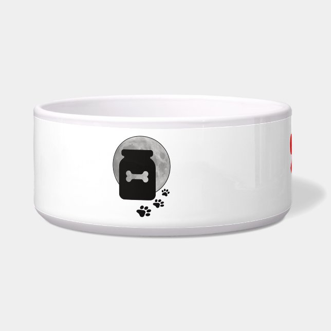Tigela Peças e sorrisos - Design dos anões de cães (Esquerda)