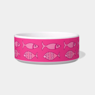 Tigela Peixe Moderno Retroativo, Fúsia, Rosas claro, Rosa